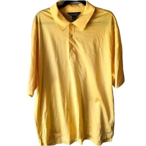 Brooks Brothers Country Club Performance Knit Yellow Polo Shirt Size XL